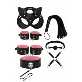 MM0602 Pembe kedi Kız 7 Parça Set