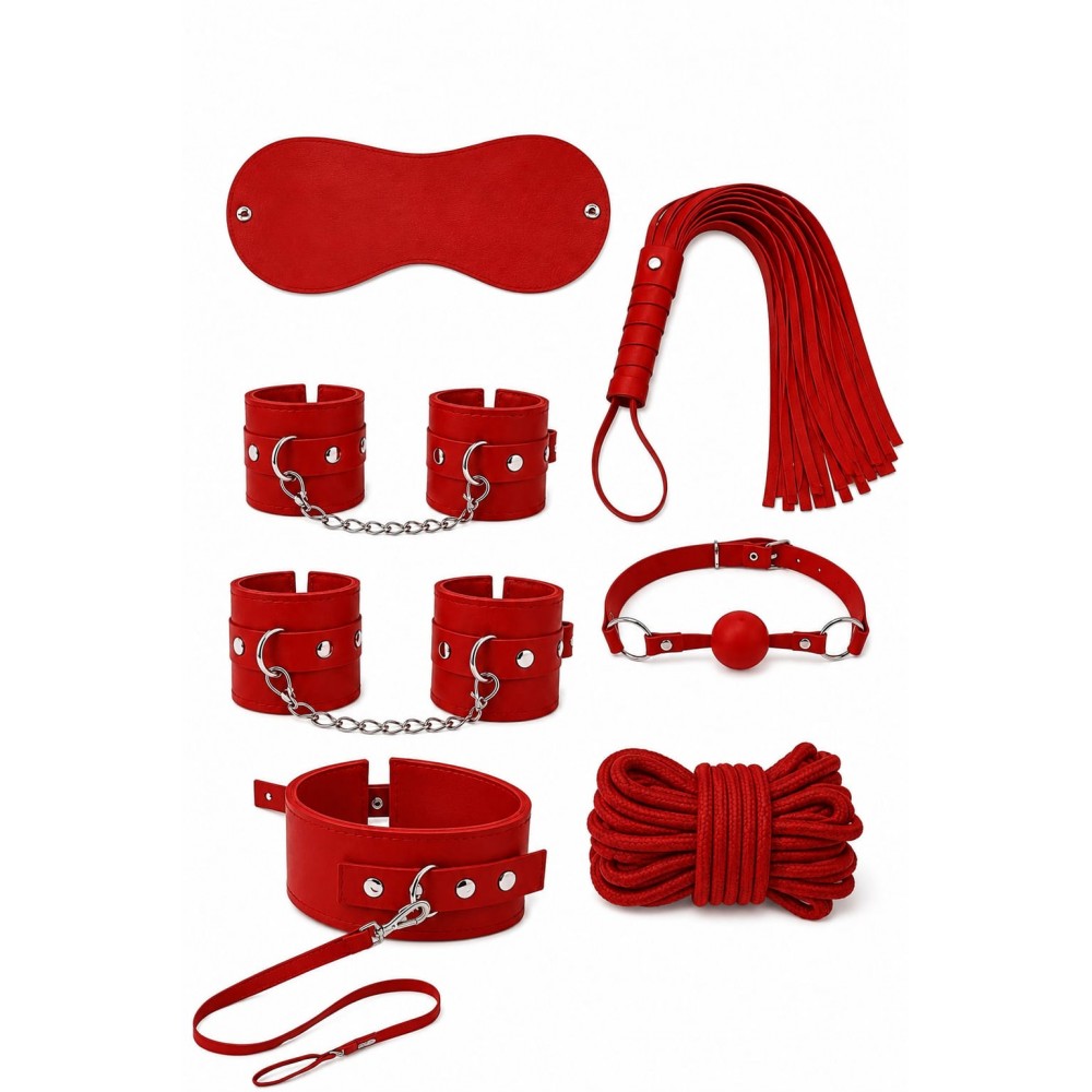 Mm0609 Kırmızı 7li Uykulu Set