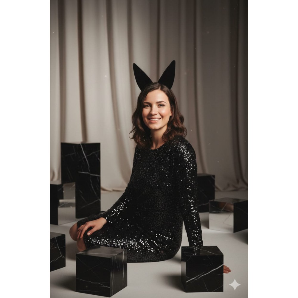 MİRİMORO TAVŞAN KIZ KULAĞI  SİYAH