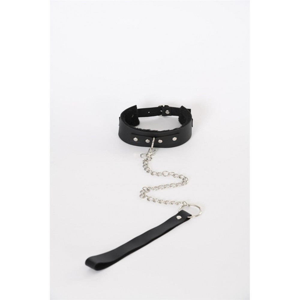 SİYAH  POLARLI FANTEZİ TASMA 