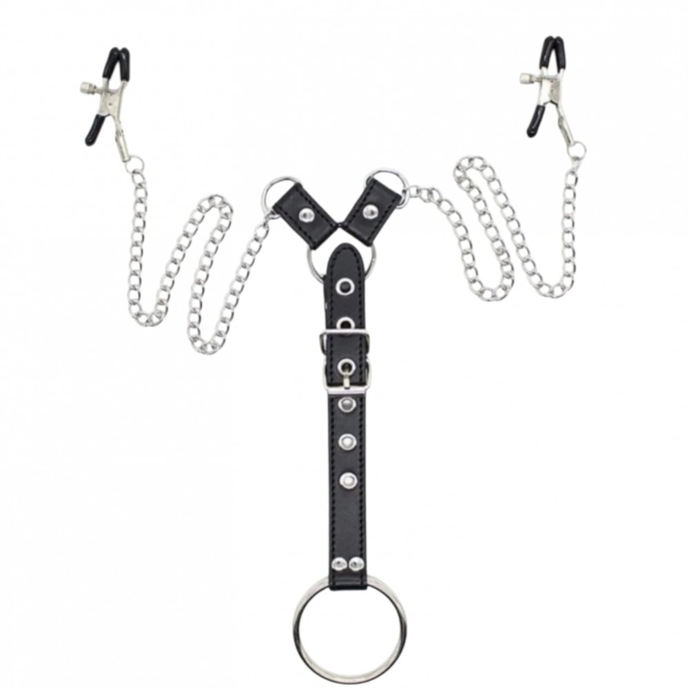 Erkek Göğüs Ucu Klips Ve Metal Penis Halkası