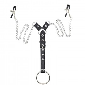 Erkek Göğüs Ucu Klips Ve Metal Penis Halkası