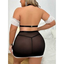 For Dreams 8489 Kadın Büyük Beden Hizmetçi Kostümü