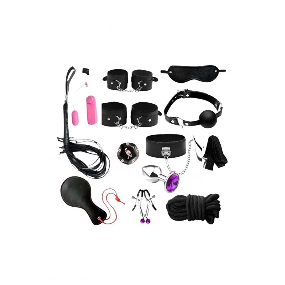 12 PARÇA SİYAH FANTEZİ SET