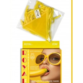 MUZ AROMALI  YENİLEBİLİR SÜTYEN TANGA TAKIM 