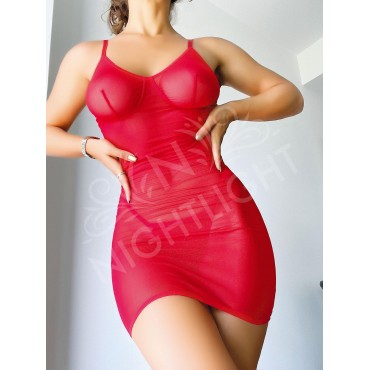 İp Detaylı Fantazi Çekici Mini Gecelik