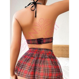 Mini Tül Çekici Fantazi Öğrenci Kostümü