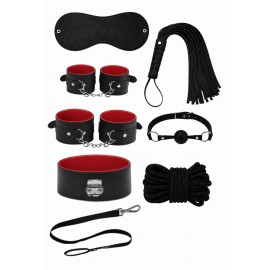 Siyah Kırmızı 7 li Fetiş Set
