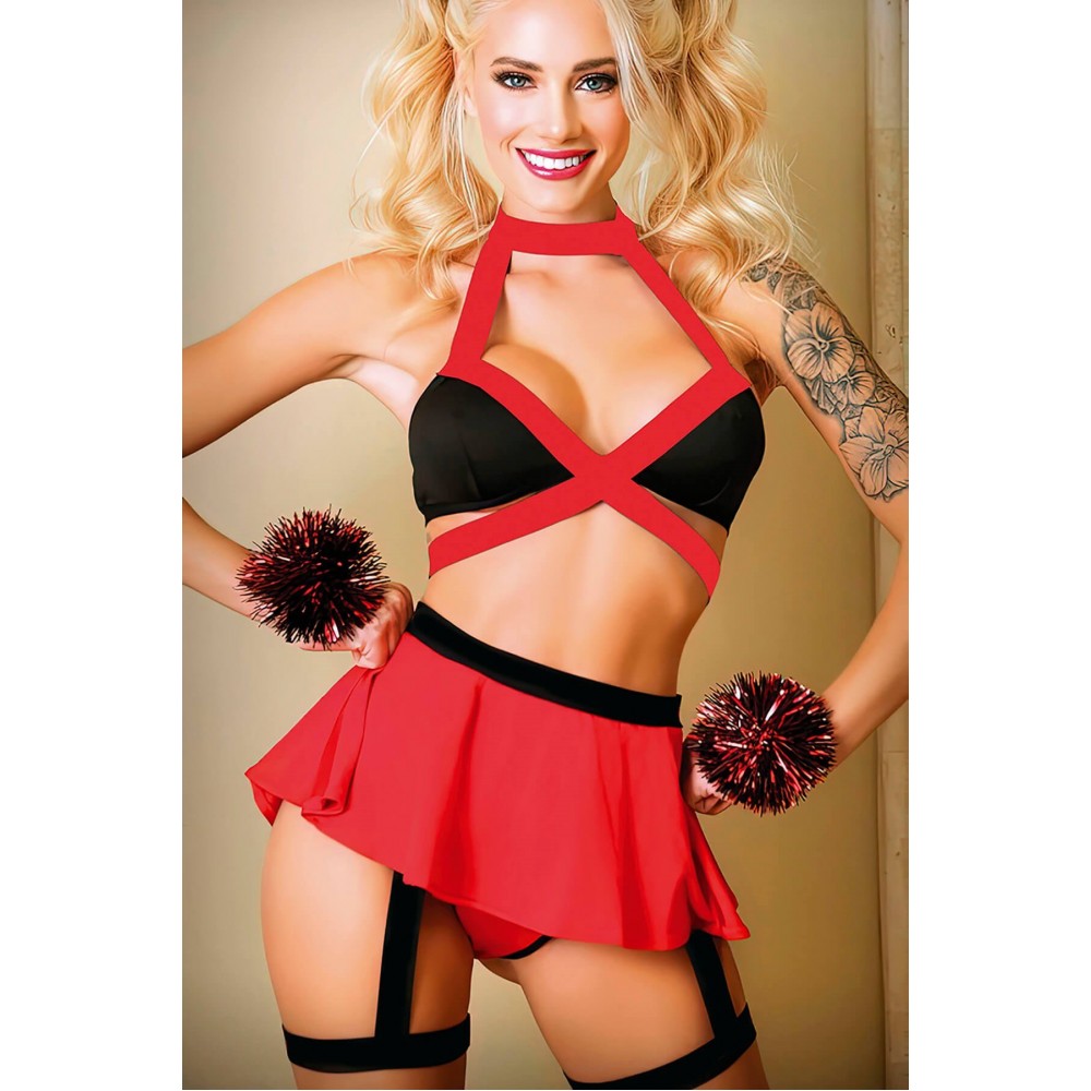 Bacak Aksesuarlı Ponpon Kız Kostümü