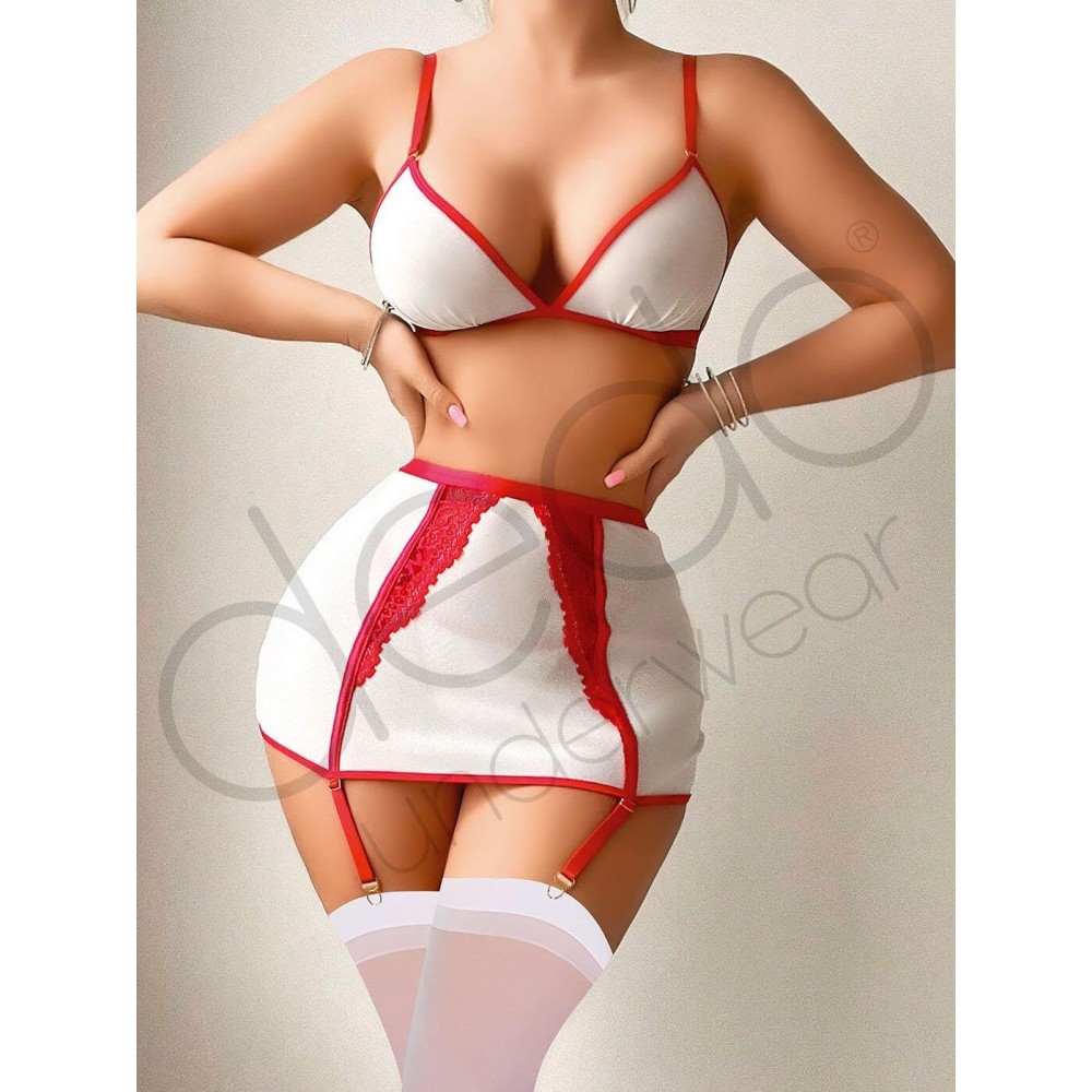 Çoraplı Fantazi Hemşire Kostümü