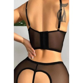 For Dreams Kadın Siyah İç Çamaşır Takımı - 8454