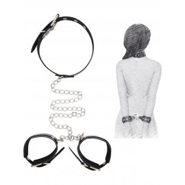 Boyun ve El Bileği Sabitleyici Fantezi Kelepçe 