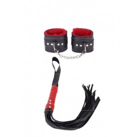 Mm0615 Kırmızı Siyah Kelepçe Kırbaç