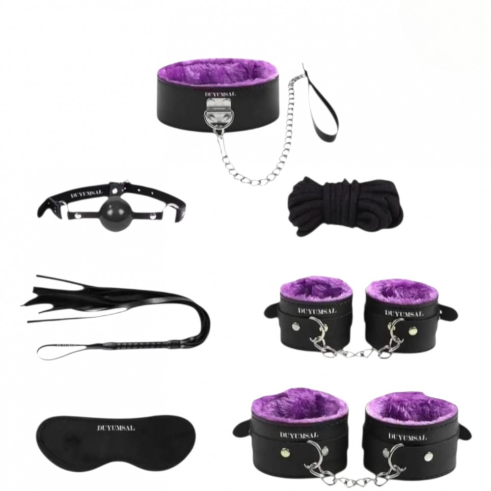 MİRİMORO SİYAH MOR UYKULU FETİŞ SET 