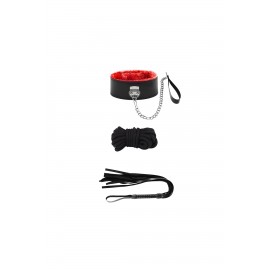 MİRİMORO SİYAH KIRMIZI UYKULU FETİŞ SET 