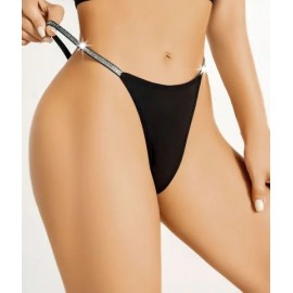 Kadın Parlak Taşlı Tanga